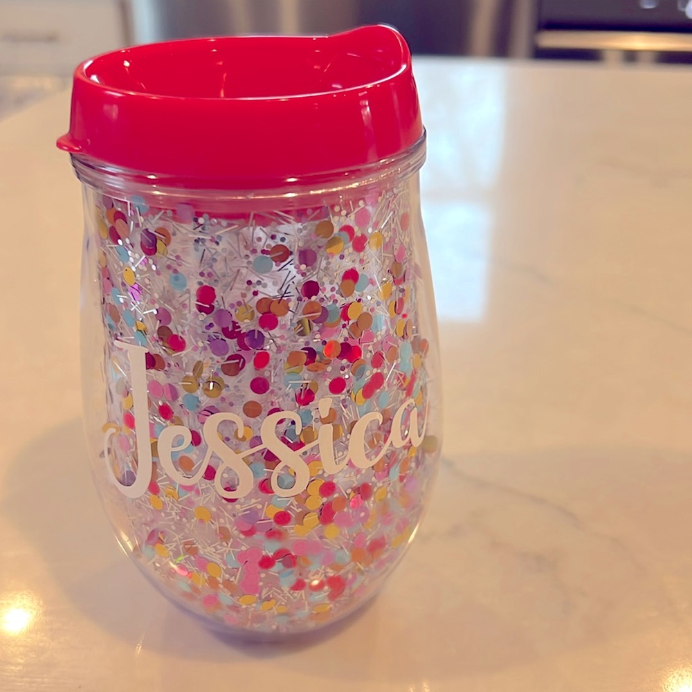 “Jessica” tumbler.